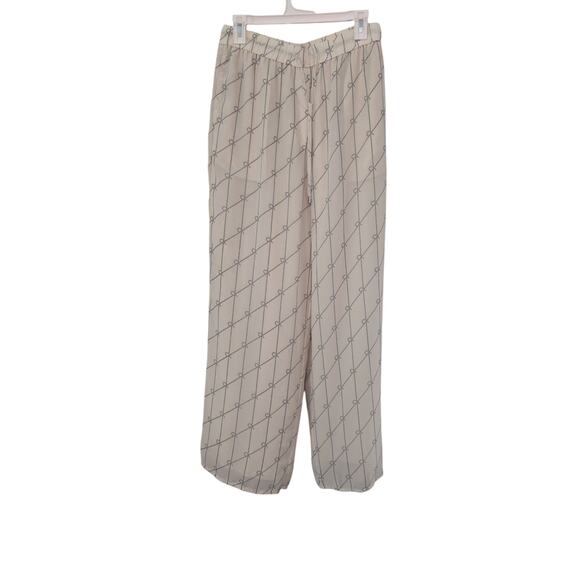 Calvin Klein Jeans Printed White Casual Trousers size medium - Picture 2 of 6